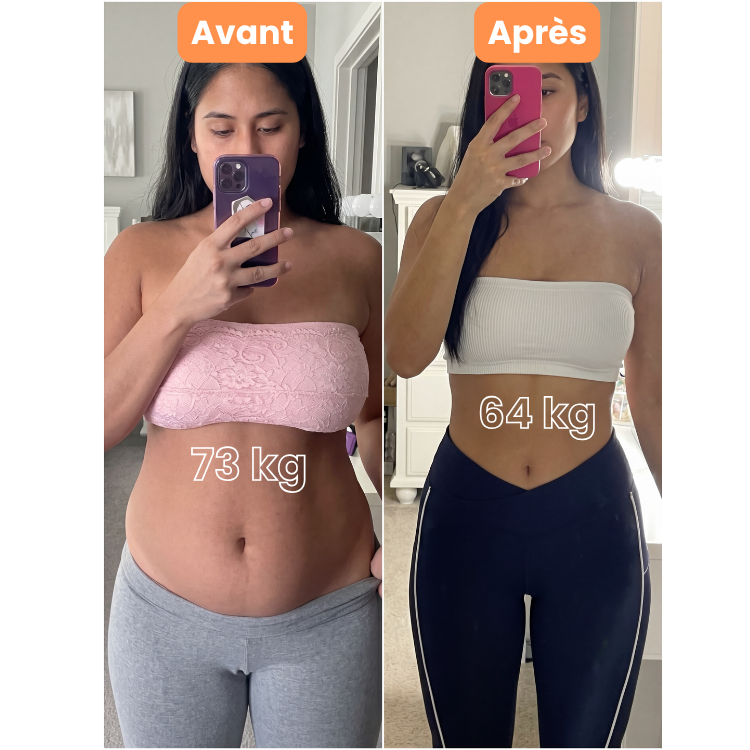 Avant / Après Sarah, 34 ans